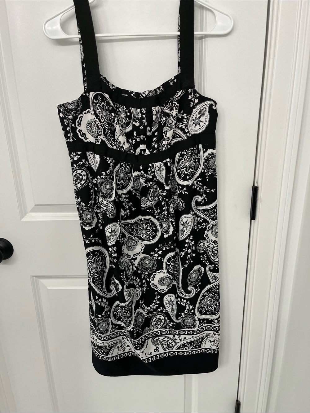 Loft Black & White Paisley Sundress - Women's Sleeveless Dress
